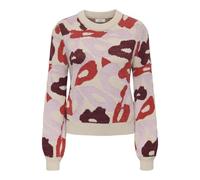 JdY Jdylorraine Animal L/S Pullover KNT Noos Lorraine Pull, Ciment, M Femme