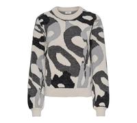 JdY Jdylorraine Animal L/S Pullover KNT Noos Lorraine Pull, Ciment, XL Femme