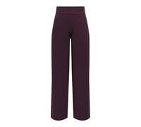 JdY Jdylouisville Catia Life WD PNT JRS Noos Pantalon avec Taille Haute et Jambe Large, Vin, XL / 34L Femmes