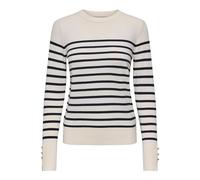 JdY Jdymalou L/S on Button Pullover KNT Noos Pull en Tricot, Eggnog, M Femme