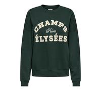 JdY Jdymesa Mesa L/S O-Neck EMB Sweat JRS Noos, Vert pin, S Femme