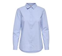 JDY Jdymio L/s Shirt WVN Noos Blouse, Bleu (Cashmere Blue Stripes: Cloud Dancer), 36 Femme