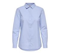 JDY Jdymio L/s Shirt WVN Noos, Blouse Femme, Bleu (Cashmere Blue Stripes: Cloud Dancer), 40 (Taille Fabricant: 38)