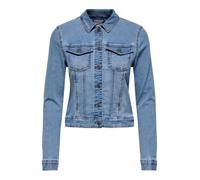 JDY Veste en Jean Coupe Classique avec Boutons, Couleurs:Bleu-3, Taille:XL