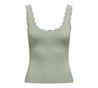 JdY Jdynanna Nanna S/L Scallop Edge Top KNT Noos, Desert Sage, L Femme
