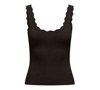 JdY Jdynanna Nanna S/L Scallop Edge Top KNT Noos, Gâteau au Chocolat, L Femme