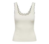 JDY Jdynanna S/L Scallop Edge KNT Noos Jdynanna S/L Scallop Edge Top KNT Noos (1 pièce), Cloud Dancer, L