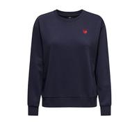JdY Jdyparis Paris L/S EMB Sweat JRS, Bleu Nuit, M Femme