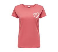 JdY Jdyparis Paris S/S Print Top JRS Exp, Rose of Sharon, M Femmes