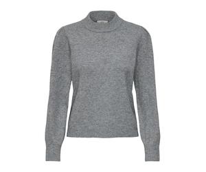 JdY Jdyrue Life L/S Pullover KNT Noos Rue Pull, Mélange de Gris Moyen, L Femme