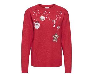 JDY Jdysanta L/S X-mas O-Neck Pullover KNT Santa L/S X-Mas Pull à col Rond Femme (Lot de 1)