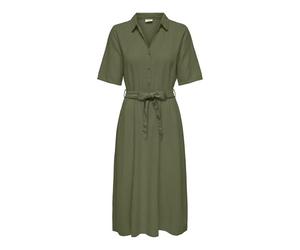 JdY Jdysay 2/4 Midi Shirt Dress WVN Noos Say Robe mi-Longue, Kalamata, L Femmes