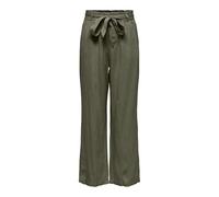 JdY JDYSAY MW Linen Belt Pant WVN Noos, Pantalon en Lin Femme, Kalamata,
