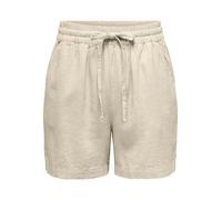 JDY JDYSAY Taille Haute Regular Fit Lin Shorts | Regular Fit, Casual, Température maximale 30°C programme très doux