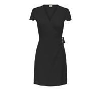 JdY Jdysezen Wrap Dress sezen Life S/S WVN Dia Robe enveloppante, Noir, L Femmes