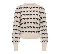 JdY Jdysigrid Life L/S on Puff Pull KNT Noos Sigrid Bouffant, Ciment, L Femme