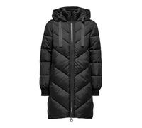 Jacqueline de Yong Manteau d'hiver JDYSkylar matelassé long à capuche noir Taille S