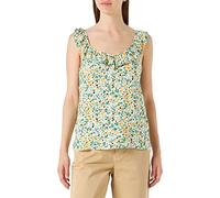 JdY Jdystarr Life Strap Frill Top WVN, Cloud Dancer/AOP : Vert et Fleurs Abricot, 40 Femme