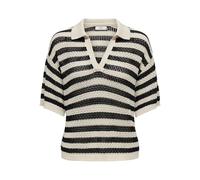 JdY Jdytikka S/S Collar Pullover KNT Pull en Tricot, Bouleau, XL Femme