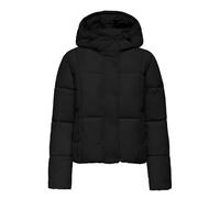 JdY Jdywonder Short Hood Puffer OTW Sij Wonder Capuche, Noir, x_l Femmes