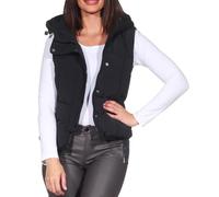 JdY Jdywonder Short Hood Wonder OTW Sij Waistcoat à Capuche, Noir, M Femmes