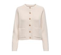JdY Kim L/S O-Neck Button Cardigan KNT, Egret, S
