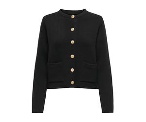 JdY Kim L/S O-Neck Button Cardigan KNT, Noir, L