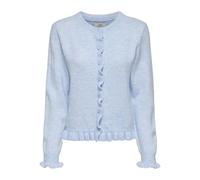 JdY Letty L/S on Frill Cardigan KNT Noos, Bleu Ciel, M