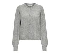 JdY Lumi Life L/S Button Cardiga KNT Noos Cardigan, Mélange de Gris Moyen, XS Femme