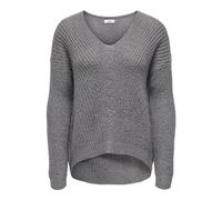 JdY New Megan L/S Pull KNT Noos Tricot, December Sky/Detail:w. Black Ply, L Femme