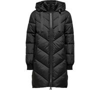 JDY ONLY Black Hooded Longline Coat