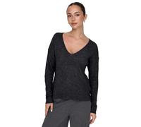Jacqueline de Yong Pull JDYELANORA col en V manches longues maille Noos Night Sky chiné M