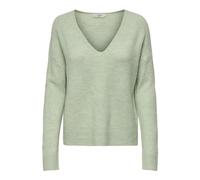 JdY Jdyelanora L/S V-Neck Pullo. KNT Noos Pull en Tricot, Mousse de mer, XS Femme