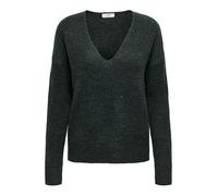 JdY Pull Jdyelanora L/S à col en V pour Femme, Scarab/détail : chiné, XL