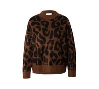 JDY Pull-over 'ELANOR' marron / noir, Taille L