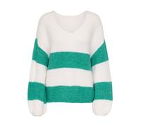 JDY Pull-over 'JDYDinea' vert / blanc, Taille XXL