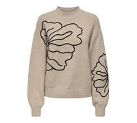 JDY Pull-over 'JDYJELLA' gris / noir, Taille S