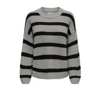 JDY Pull-over 'JDYJusty' gris / noir, Taille XS