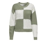 JDY Pull-over 'JDYJUSTY' pomme / blanc, Taille S