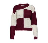 JDY Pull-over 'JDYJusty' pourpre / blanc, Taille XS