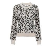 JDY Pull-over 'JDYLorraine' gris clair / noir, Taille XS