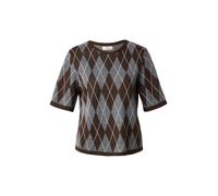 JDY Pull-over 'JDYMaggy' marron / gris chiné / blanc, Taille S