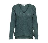 JdY JDYNEW Megan L/S Pullover KNT Noos, Pull tricoté Femme, North Atlantic/Detail:W. Black PLY,