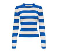 JDY Pull-over 'JDYPLUM' bleu / blanc, Taille L