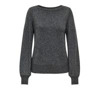 JDY Pull-over 'JDYRue' gris foncé / argent, Taille S