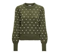 JDY Pull-over 'JDYSigrid' olive / blanc cassé, Taille XL