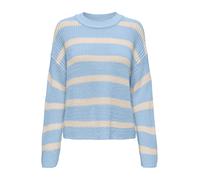 JDY Pull-over oversize 'JDYJUSTY' bleu clair / blanc naturel, Taille S