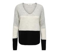 JDY Pull pour femme JDYELANORA L/S VN COLORBLOCK PULLOVE KNT, Noir , XS