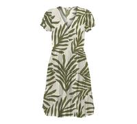 JDY Robe-chemise 'JDYSezen' vert / blanc cassé, Taille 34