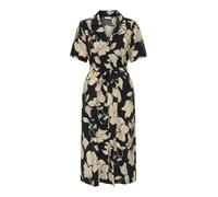 JDY Robe-chemise 'JDYTroya' beige clair / noir, Taille 38